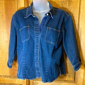 Liz Claiborne Denim Top